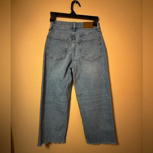 Madewell the perfect vintage wide leg crop Light Blue Jeans - Picture 3 of 10